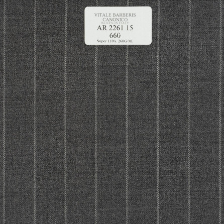 AR 2261 15 CANONICO - 100% Wool - Xám Sọc